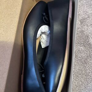 a new day Black Jackie Flats